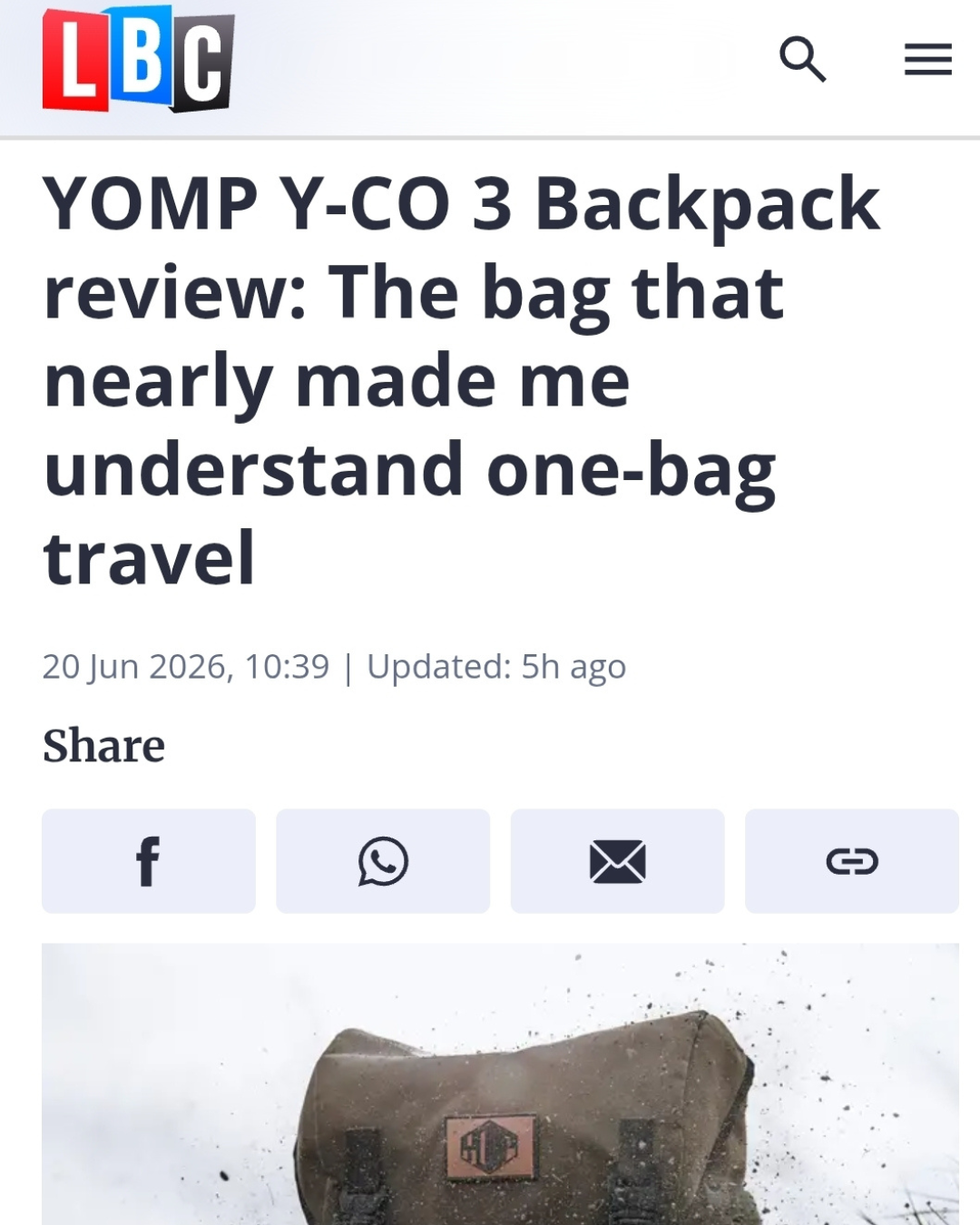 LBC Just Reviewed the Y-CO 3. Their Verdict: Excellent