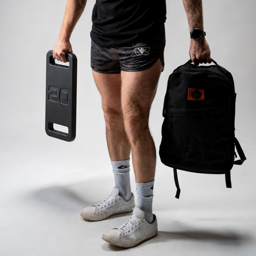 The Yomp Kit: Rucking Backpack + 20lb Ruck Plate | Bundle